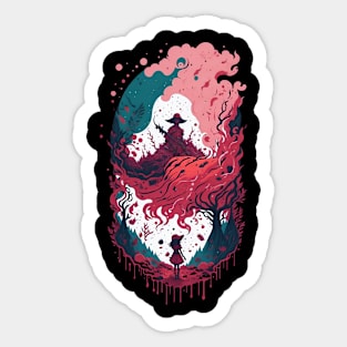 Wizard Fantasy Art Sticker
